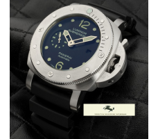 HK1287 PANERAİ SUBMARSİBLE GÜMÜŞ KASA SİYAH KORDON